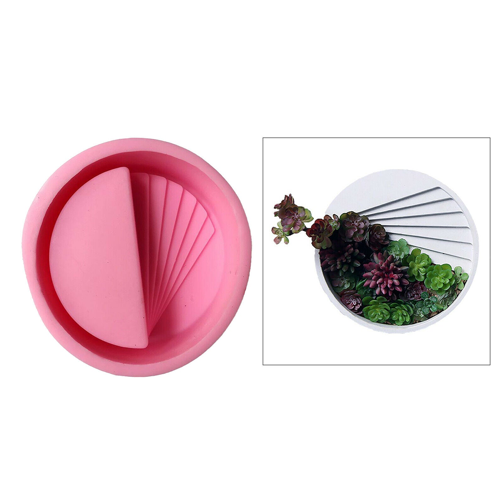 Succulent Plant Planter Pot Mold Concrete Cement Plaster Molds DIY Craft Molds