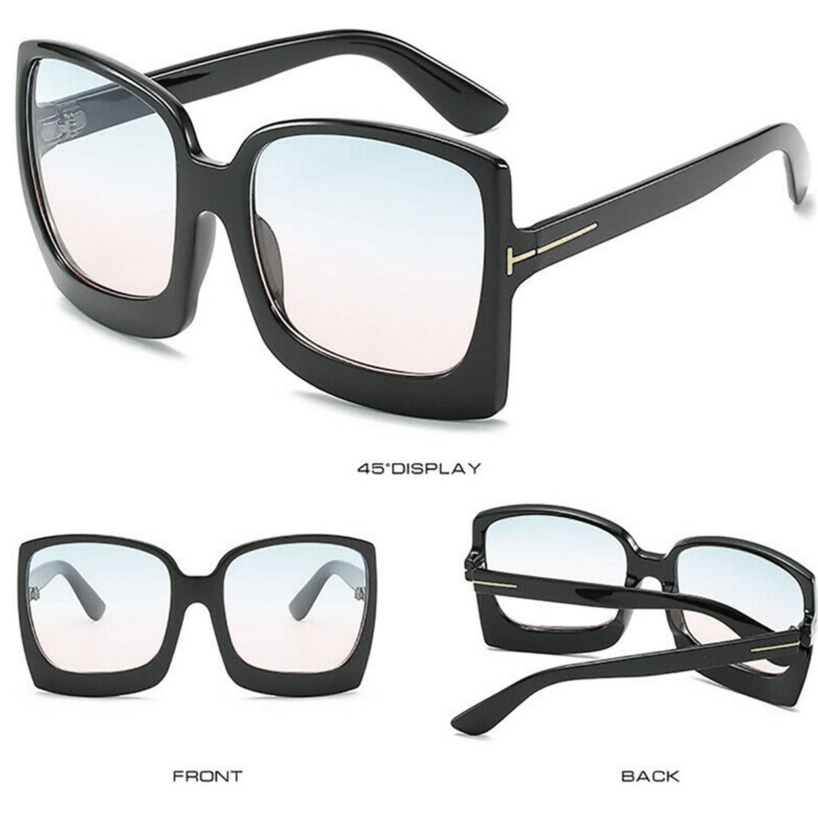 Oversized Retro Square Sunglasses Women Men 2020 Shades Outdoor Glasses Eyewear
