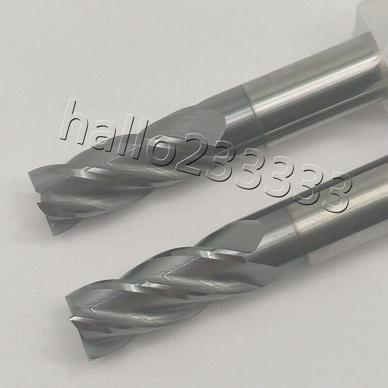 1Pcs HRC60 4 Flute 10mm x 75mm Carbide Tungsten Milling Cutter CnC Bit Tool