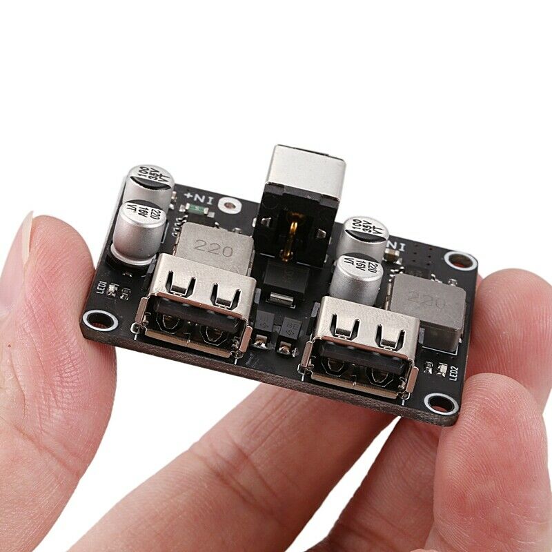 2 Channel Usb Qc3.0 Qc2.0 Dc-Dc Buck Converter Charging  Module 6-32V 9V 12V 2Z2