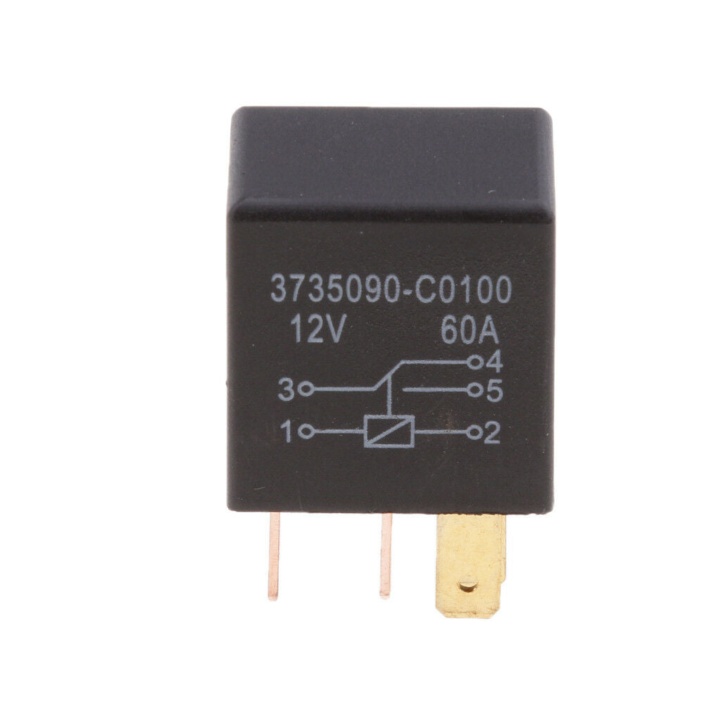 5PCS 5 Pin 12V 60A Car Truck Relays For Aux Control Alarms Horn Headlight