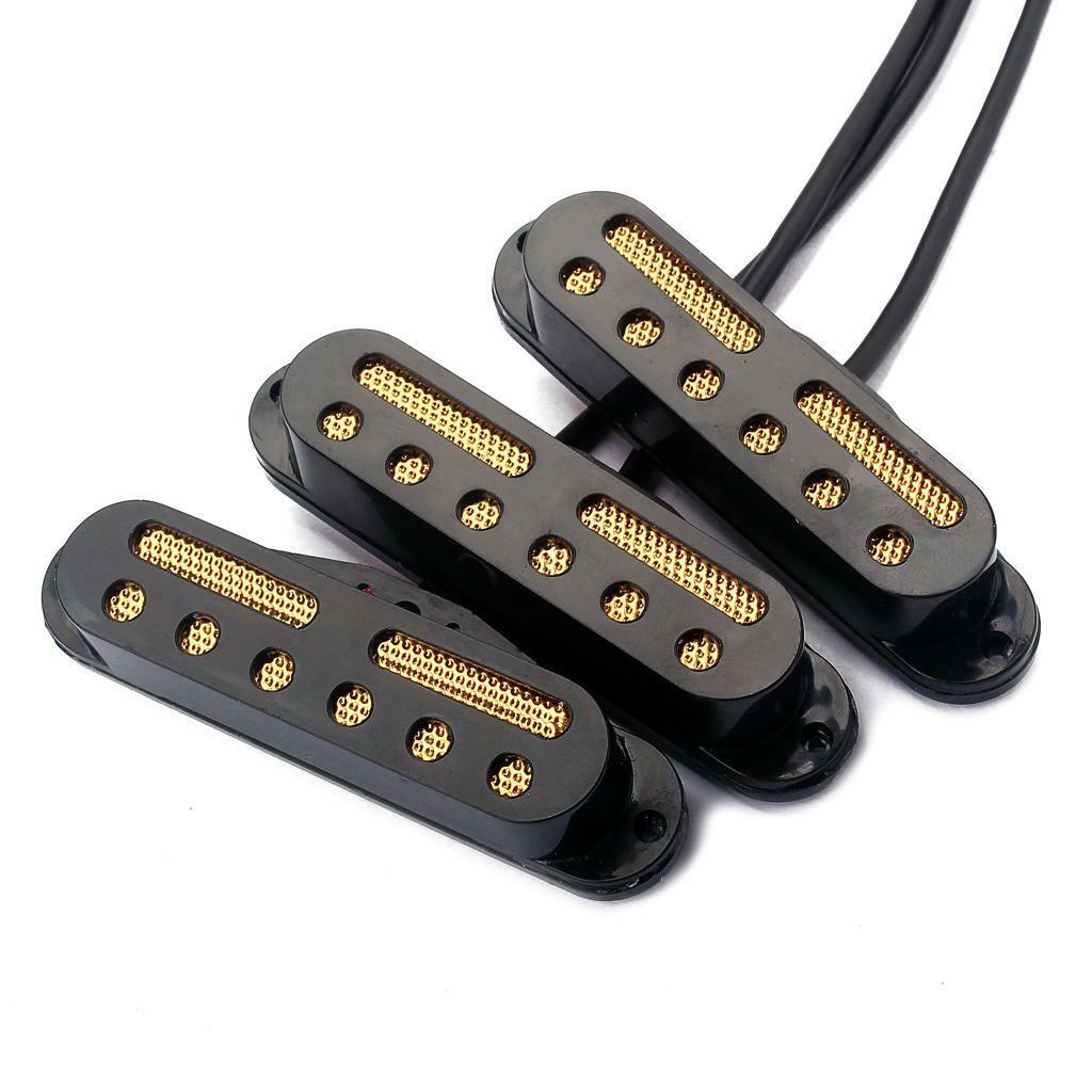 3x Hand Wound Single Coil Pickups Set for ST SQ Electric Guitar Replacements