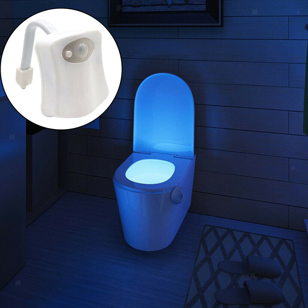 Toilet Bowl LED Backlight Smart PIR Motion Sensor Color Change 16 color