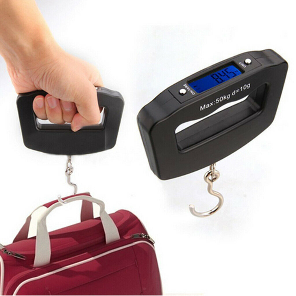 Mini LCD Digital Handheld Travel Bag Suitcase Luggage Weighing Scales 50KG