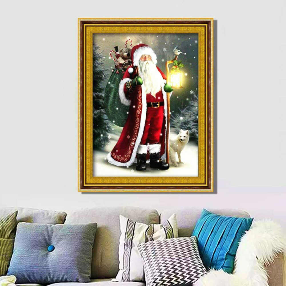 Christmas Full Drill 5D Diamond Painting DIY Santa Embroidery Cross Stitch Kits