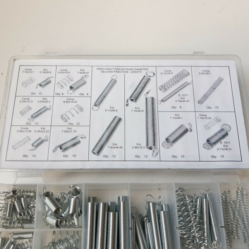200 Psc Small Metal Steel Expansion Compression Spring Combined Coil Spring Set