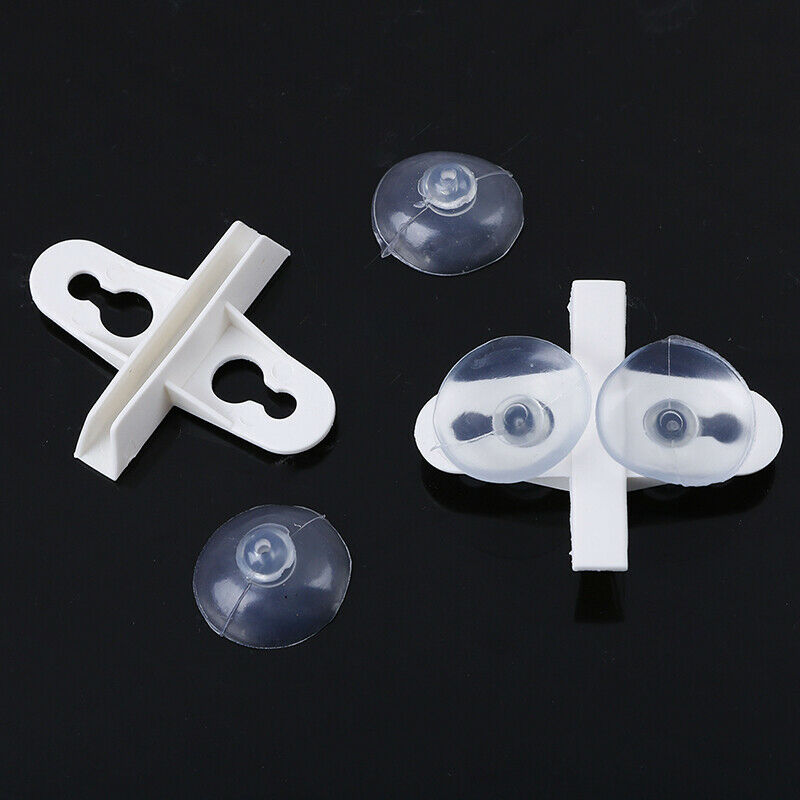 5Pcs Aquarium Fish Tank Divider Suction Cup Divider Plastic Sheet Holder Set LDD