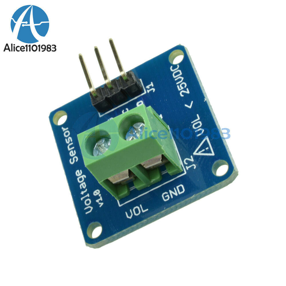2PCS DC Voltage Sensor Module Voltage Detector Divider for Arduino