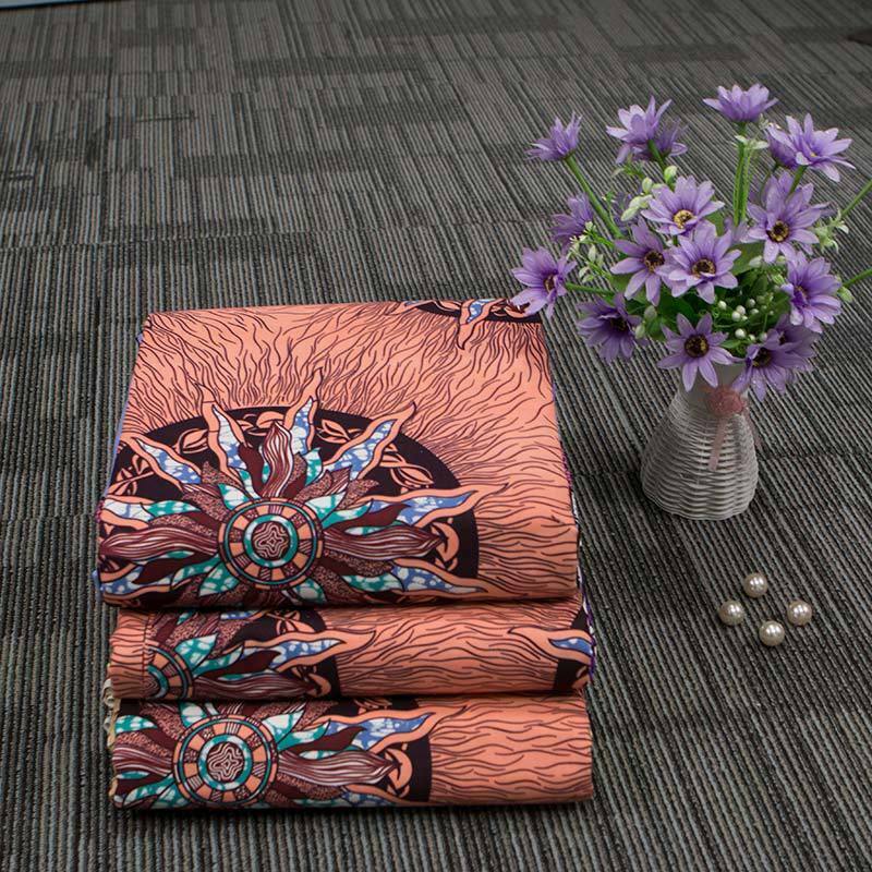 1 Yard African Polyester Wax Printing Cloth Fabric for Garment Dress Materials