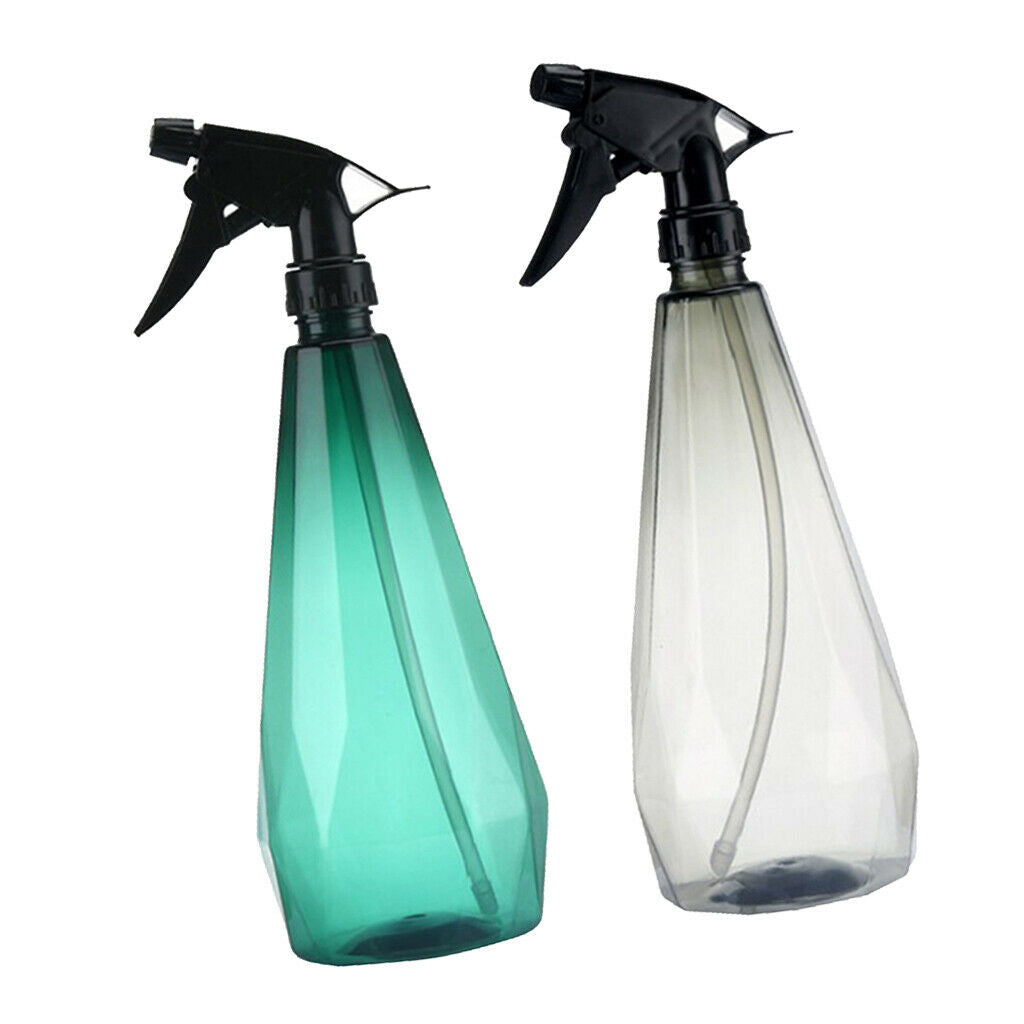 2pcs 2x 1000ml Misting Spray Bottle Clear Plant Watering Can Trigger Sprayer