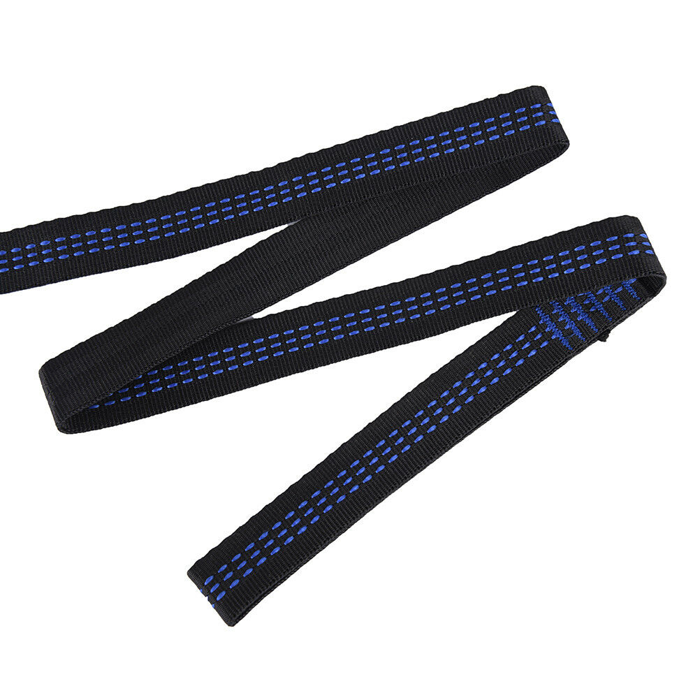 2x adjustable tree hanging hammock belts heavy duty extension straps 16 loops DD