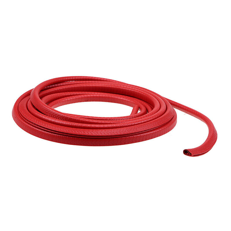 15FT CAR Red Door Guard Body Bumper Protect Trim Protective Seal Rubber Red