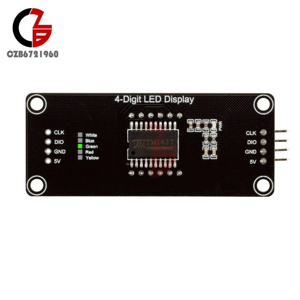 Green 0.56 inch TM1637 4Bit Digital LED Display Clock Tube Display for Arduino