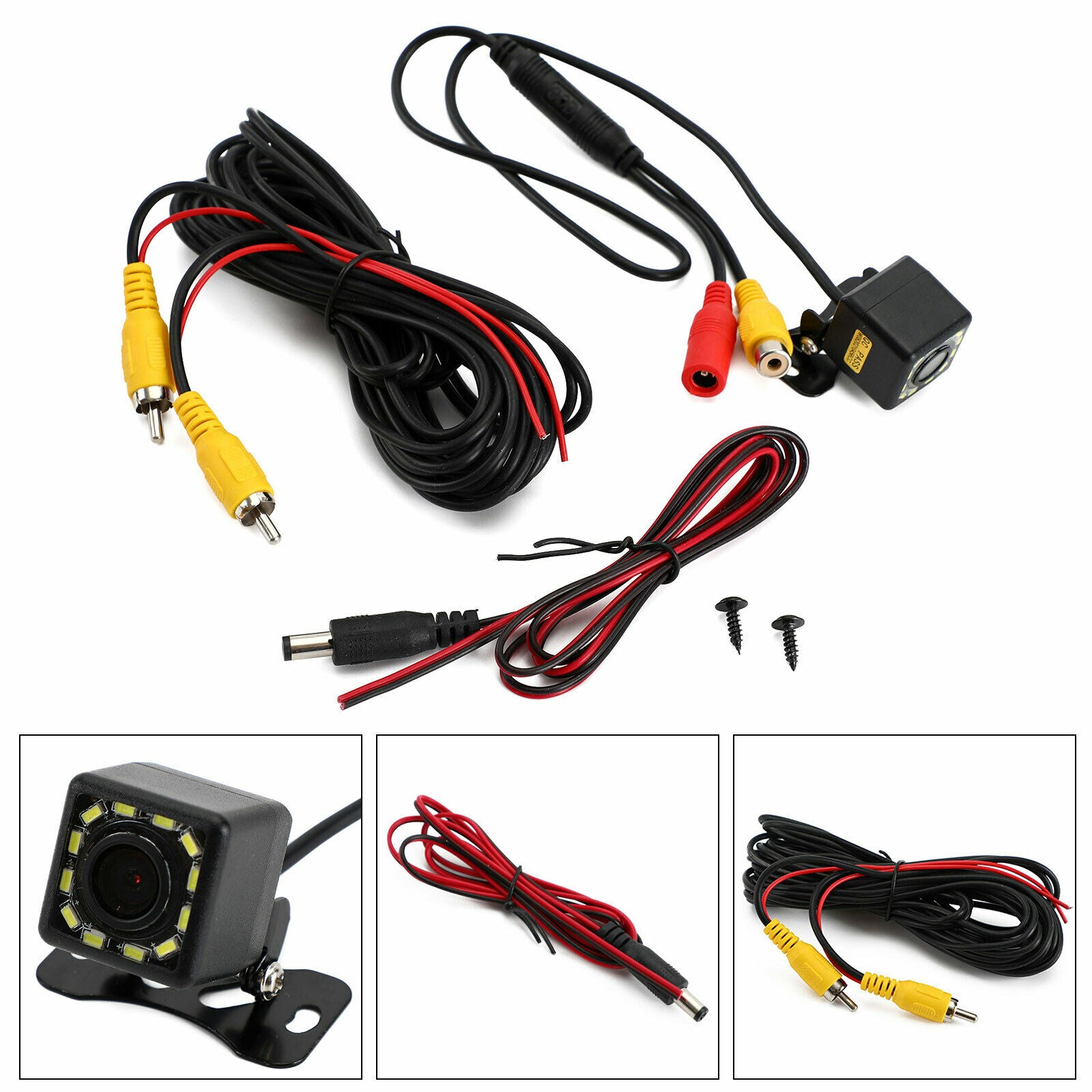 Wireless 150Âº 12Led Dynamic Trajectory Reverse Backup Parking Camera Night View