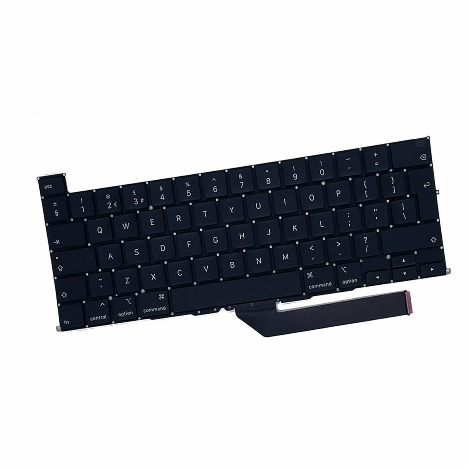 1Pcs Replacement Keyboard UK Layout For Macbook Pro A2141 16" 2020 Black