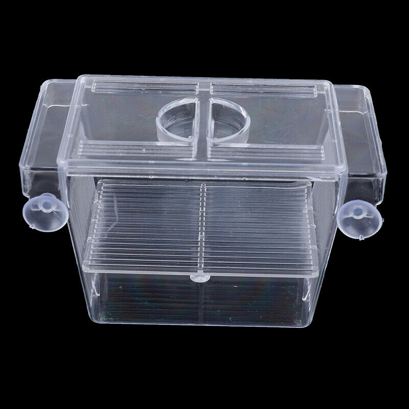 Aquarium Fish Tank Guppy Double Breeding Breeder Rearing Trap Box Hatcher.l8