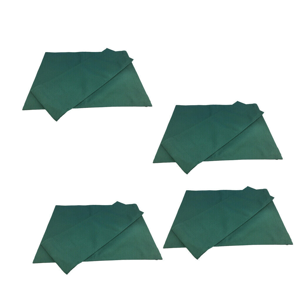 4xGreen Canvas Backrest & Seat Cloth for Cross Folding Chair/Fishing Stool
