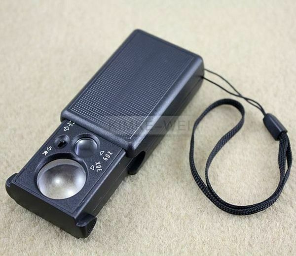 Jeweler Loupe twin Glass lens LED Magnifying Magnifier NEW
