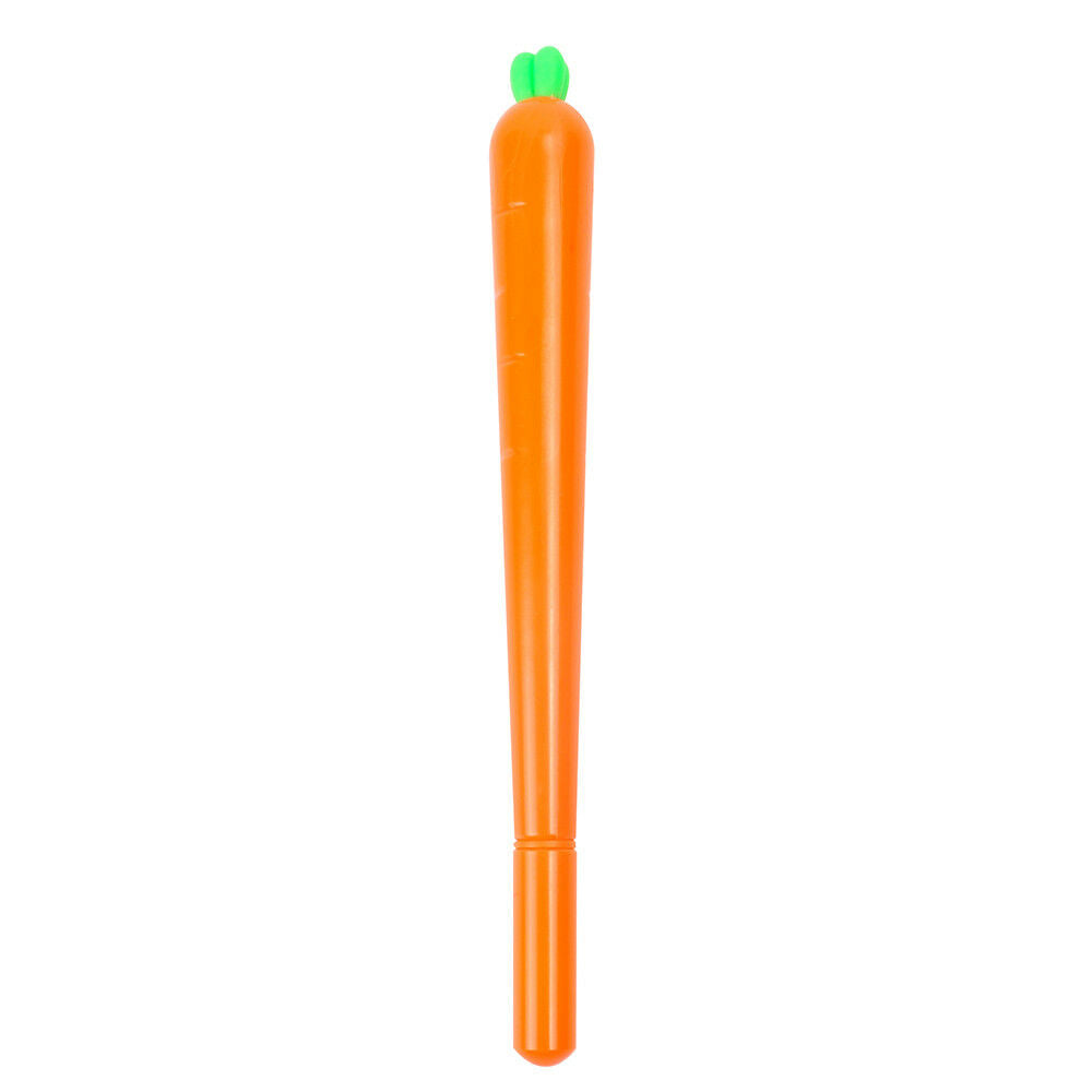 1pc Novelty Cute Carrot 0.5mm Plastic Gel Pen Office School Gift Stationery Pen