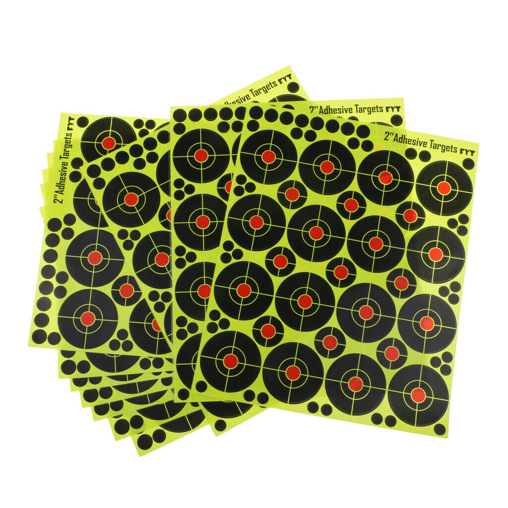 160pcs 2'' Self Adhesive Splatter & Reactive Shooting Targets