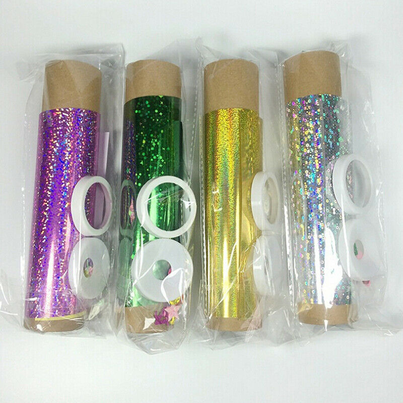 DIY Colored Rotating Kaleidoscope Kits Science Educational Craft Kid Toys.l8