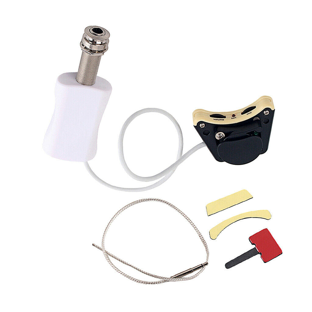 1 Set Ukulele Soundhole Pickup DIY Guitar Parts Beginners/Performers Gifts