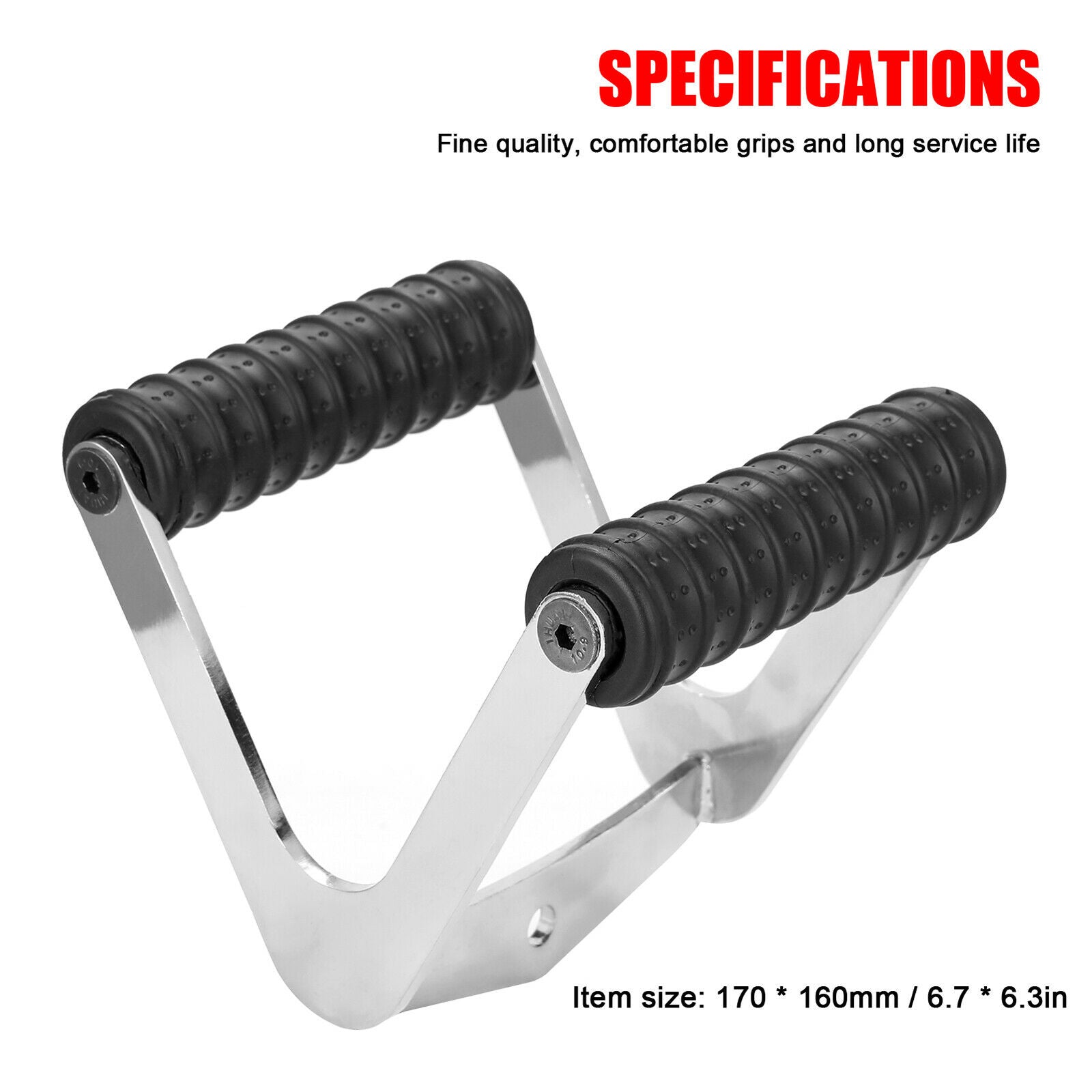 Rowing V-Shaped Bar Handle Gym Cable Equip Pull-Down Rod Attachment Set