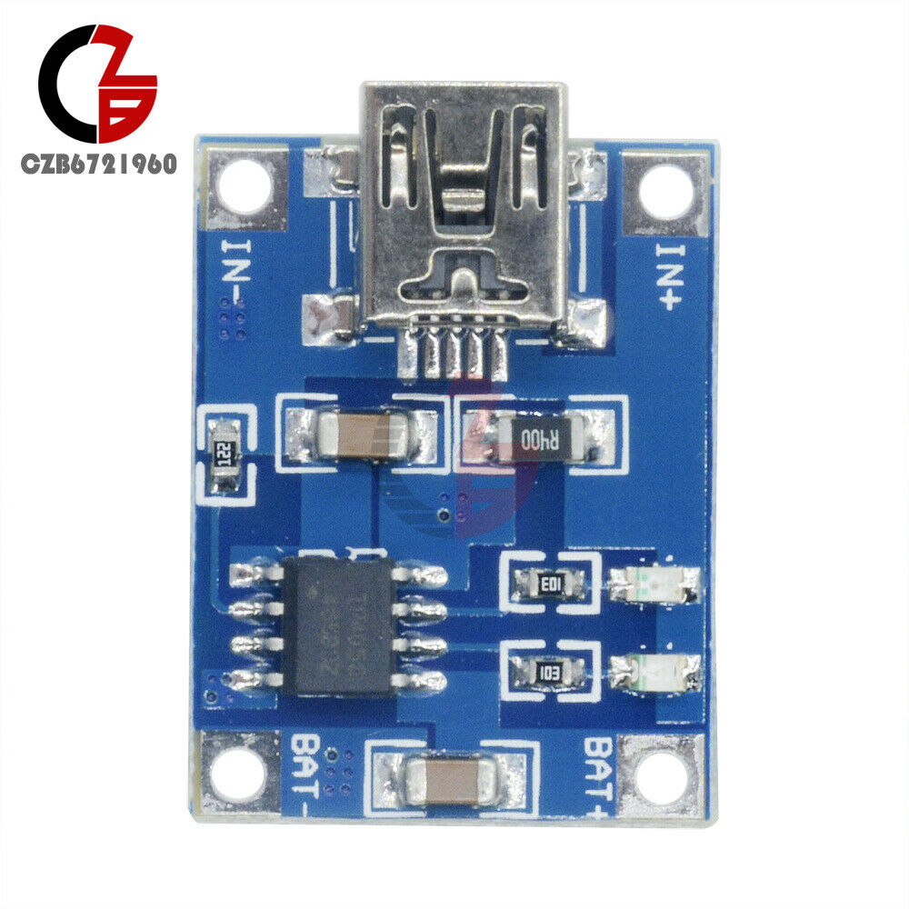 2PCS TP4056 Mini USB Charge Board 5V 1A Lithium Battery Charger Charging Module