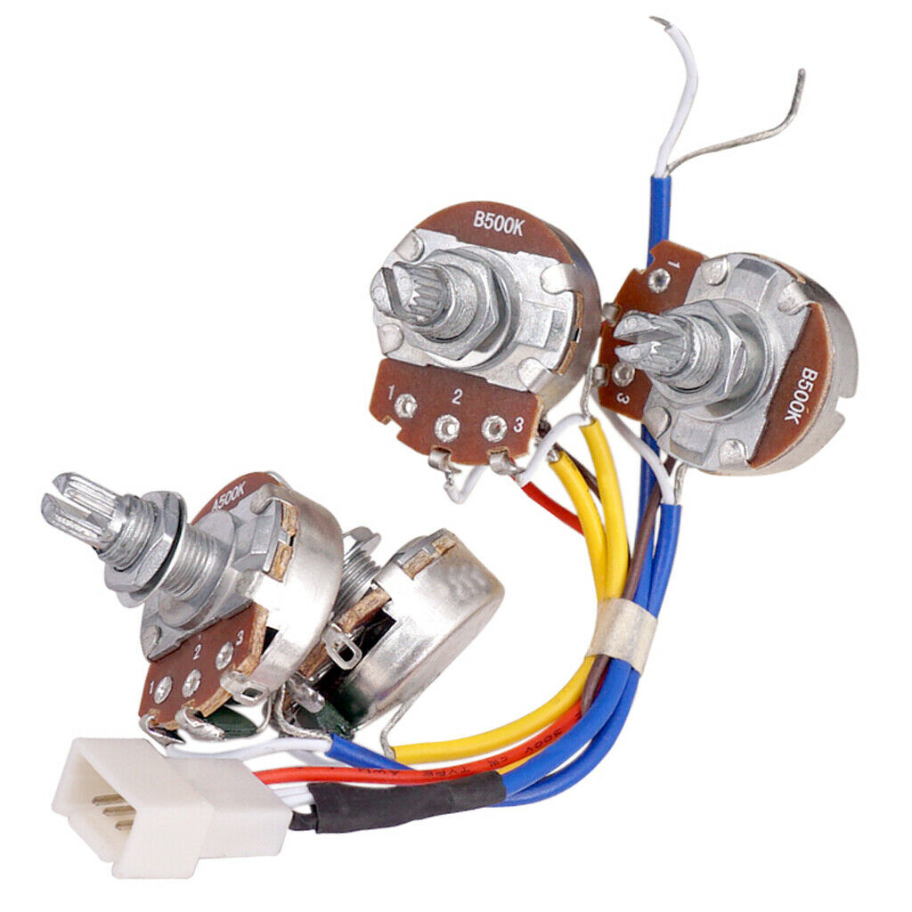 A500K B500K Potentiometer with 3-Way Selector for Toggle Switch for LP ACCS