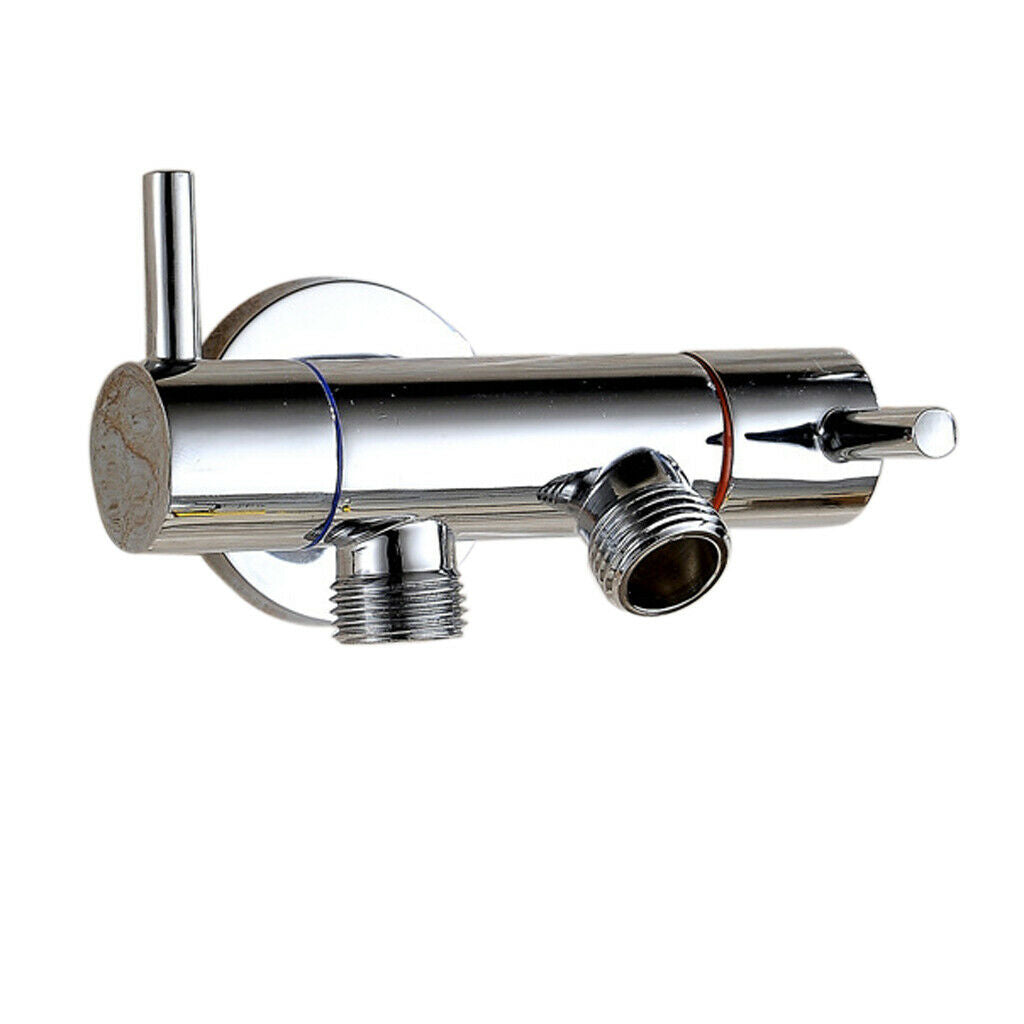 3-Way Brass Ball Valve Diverter Adaptor Toilet Drain Hand Shower Head