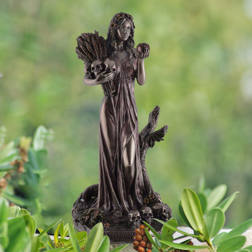 Persephone Greek Goddess of Vegetation and The Underworld Bronze Statue Decor @
