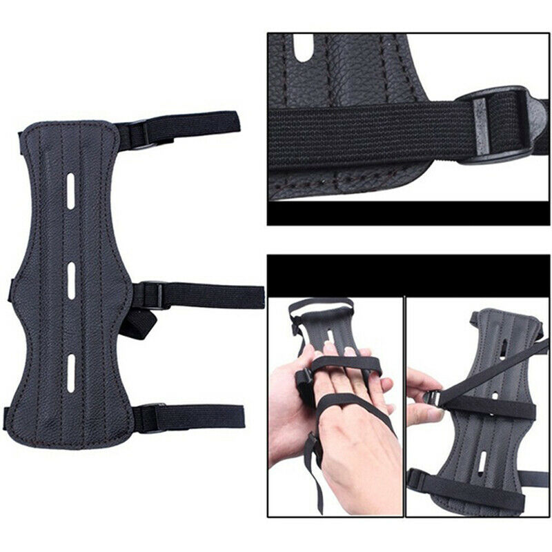 Outdoor Supplies Adjustable Archery Arm Guard Shooting Glove Hunting BracerJ Tt