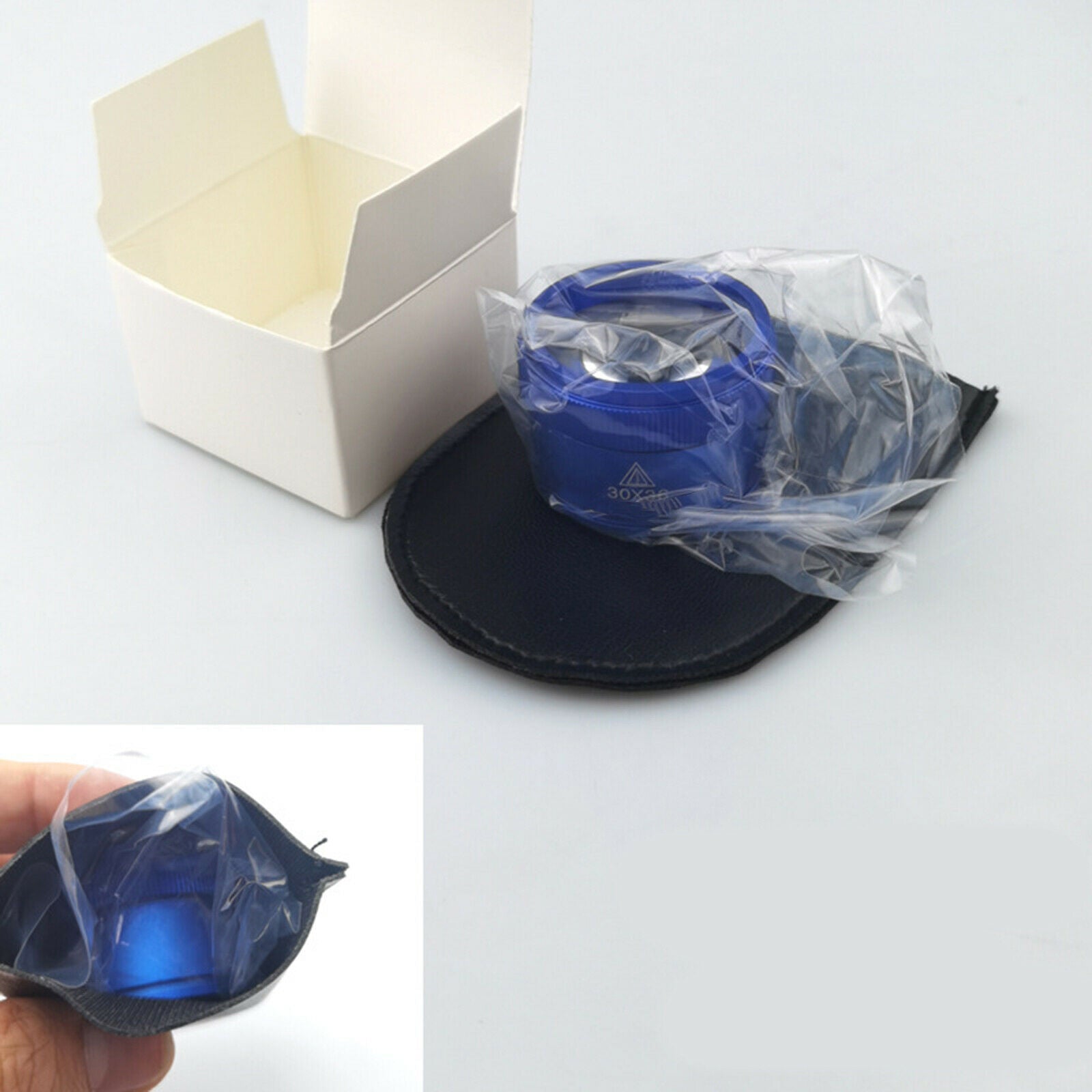 30X Portable Optical Magnifier Glasses Jewelries Loupes Tool for Jeweler