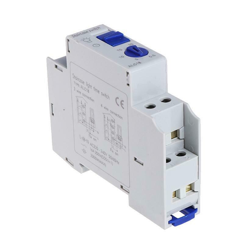 Durable 16A DIN Rail Staircase Electronic Relay Switch Corridor AF