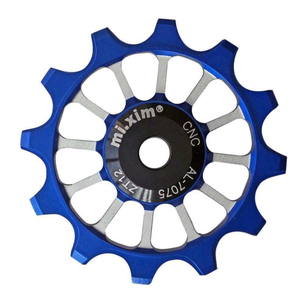 12T Bike Bearing Jockey Wheel Rear Derailleur Pulley Ceramic Bearing Blue