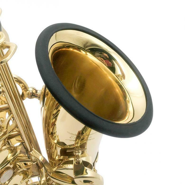 Black Silica Gel Sax Mute Ring Dampener Silencer for Alto Saxophone