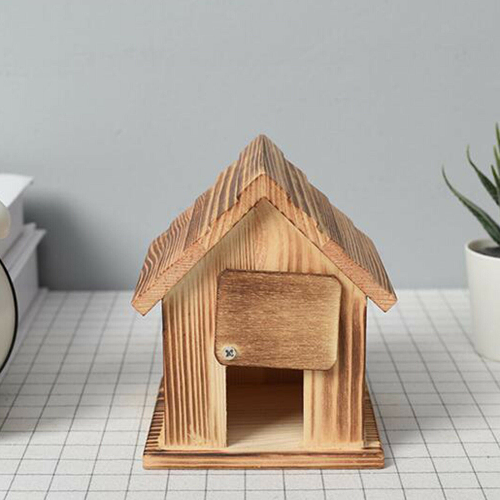 Pet Wood Parakeet Budgie Cockatiel Breeding Nesting Wooden Bird Cage Box