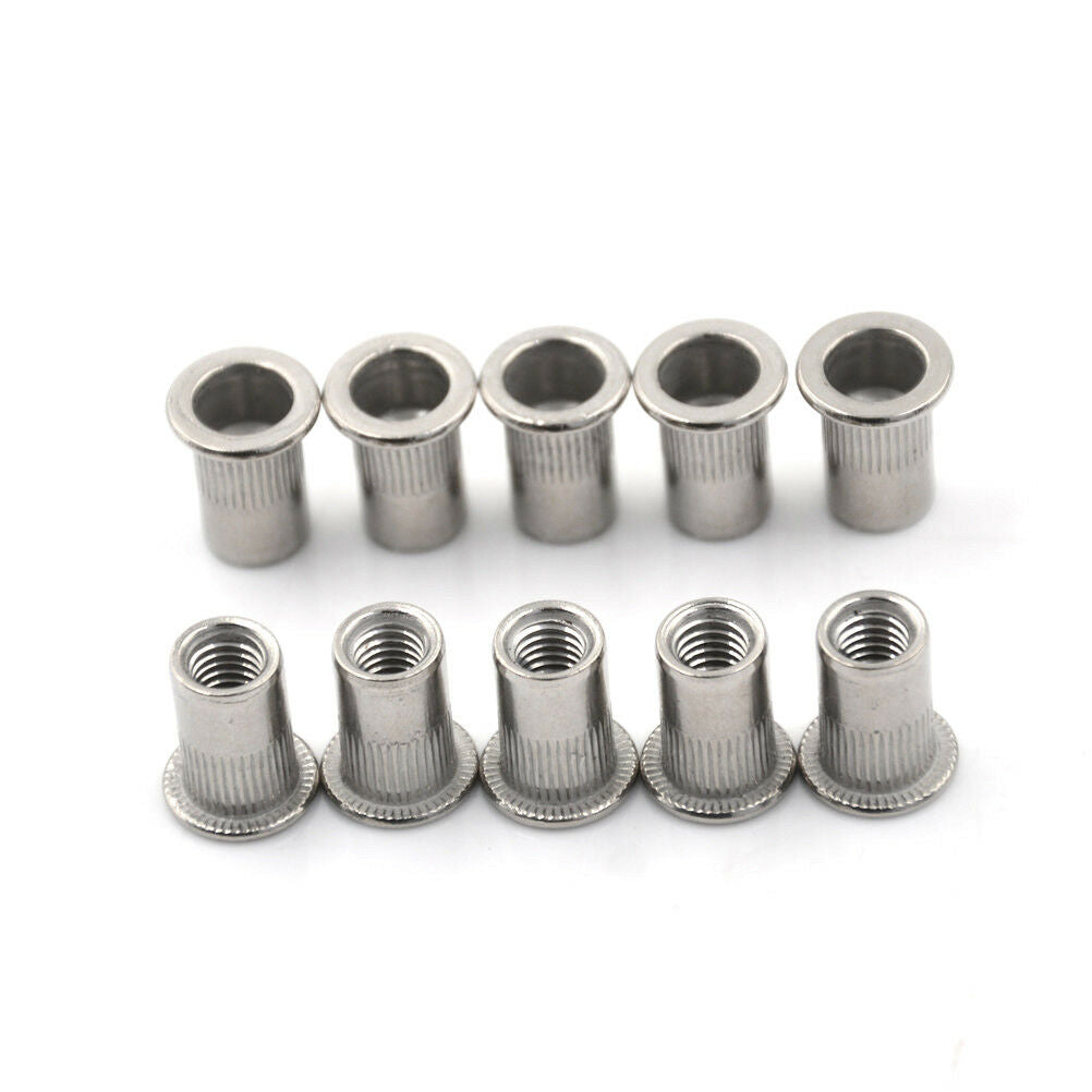 10 Pcs 304 Stainless Steel Rivet Nut Rivnut Insert Nutsert M6x15m.l8