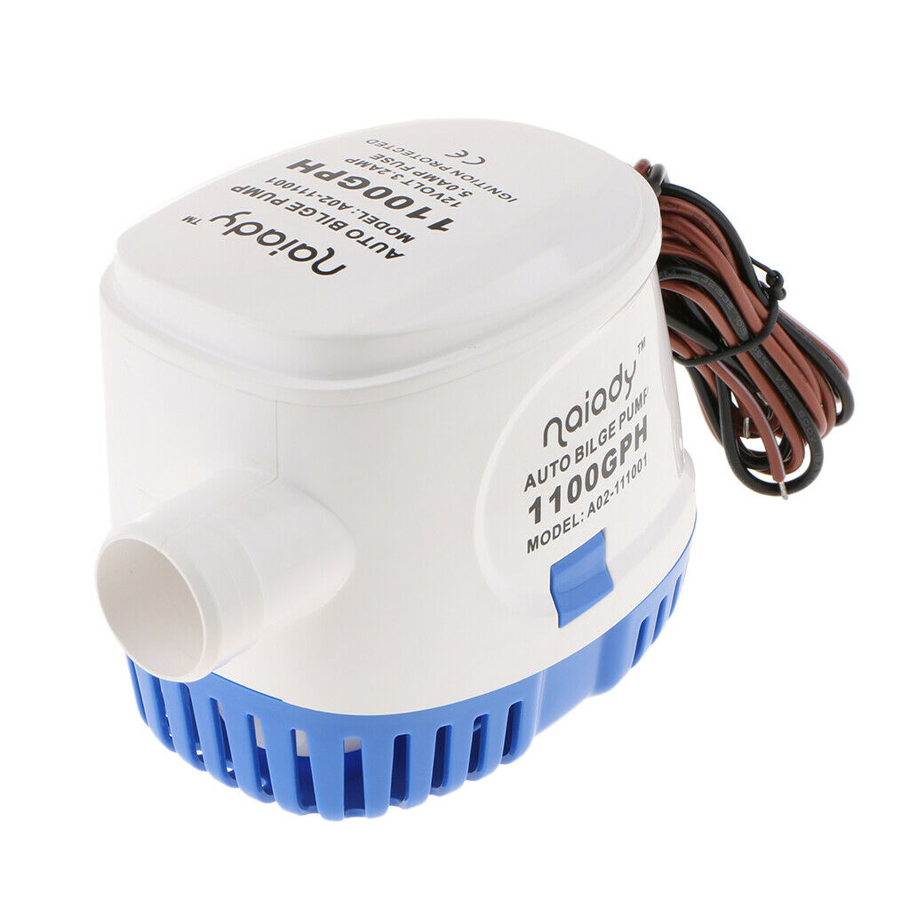 12V 1100GPH Submersible Bilge Pump for Marine Boat Electric RV