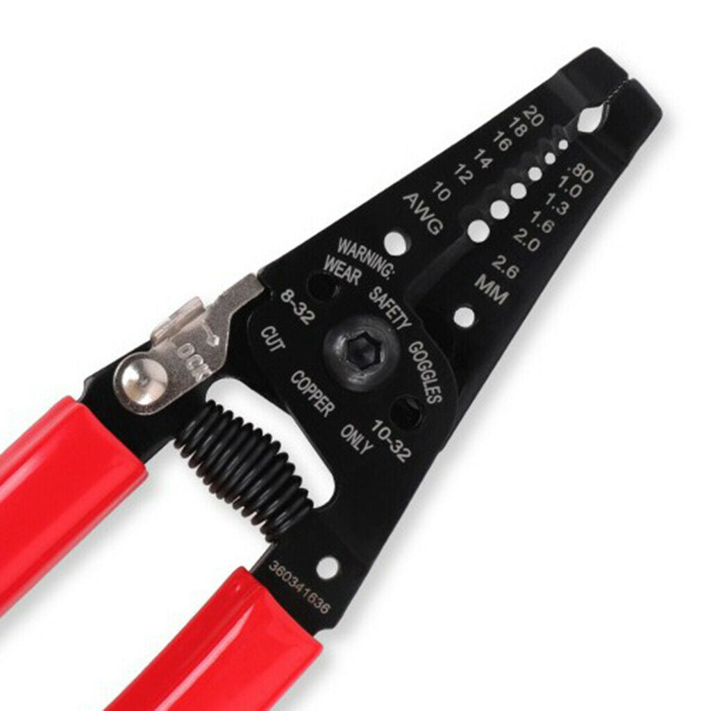 Steel Double Scale Multifunctional Stripping Plier Wire Cutter 0.8-2.6mm