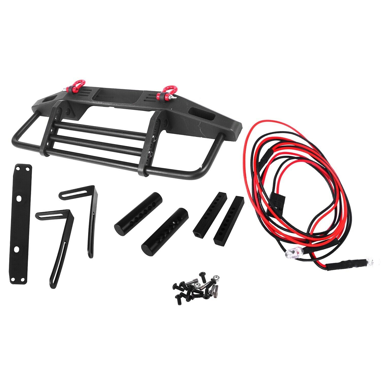Adjustable Metal Front Bumper for 1/10 RC Cler Traxxas 4 Defender Axial SCX10 A7