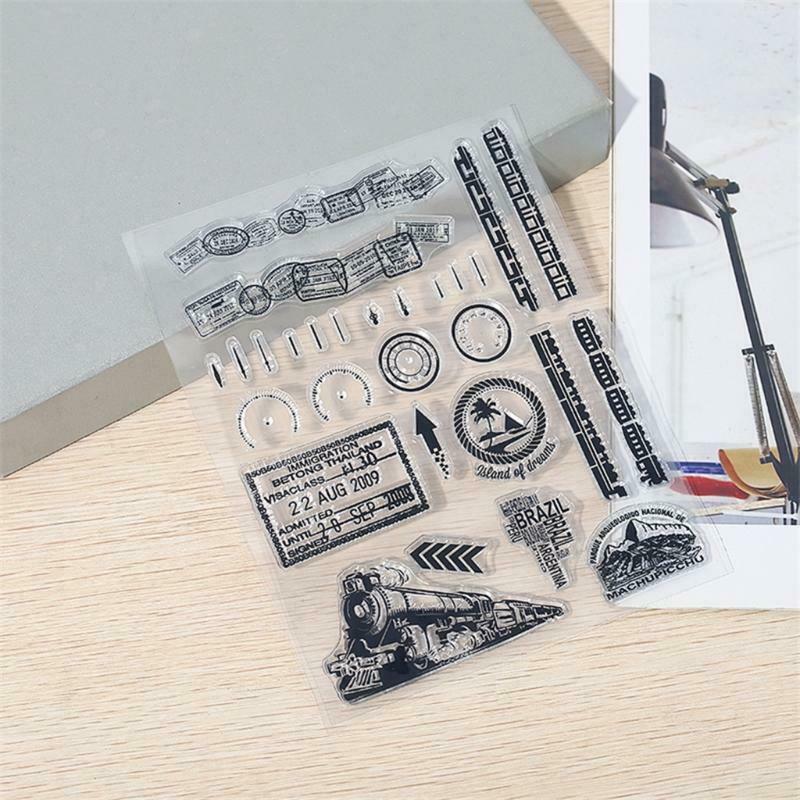 Train Silicone Clear Seal Stamp DIY Scrapbooking Embossing Photo Album Decor