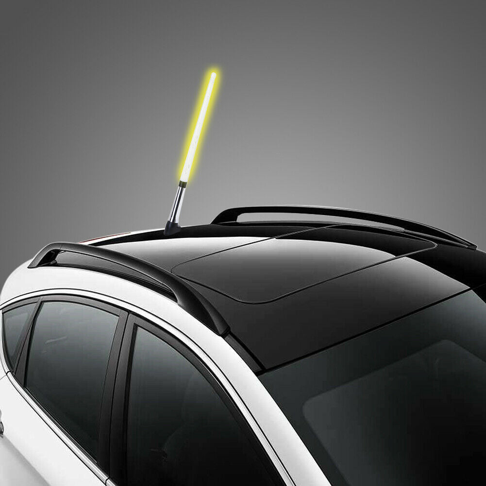 Universal Car External Light Antenna Flag Pole LED Light Signal AM FM @
