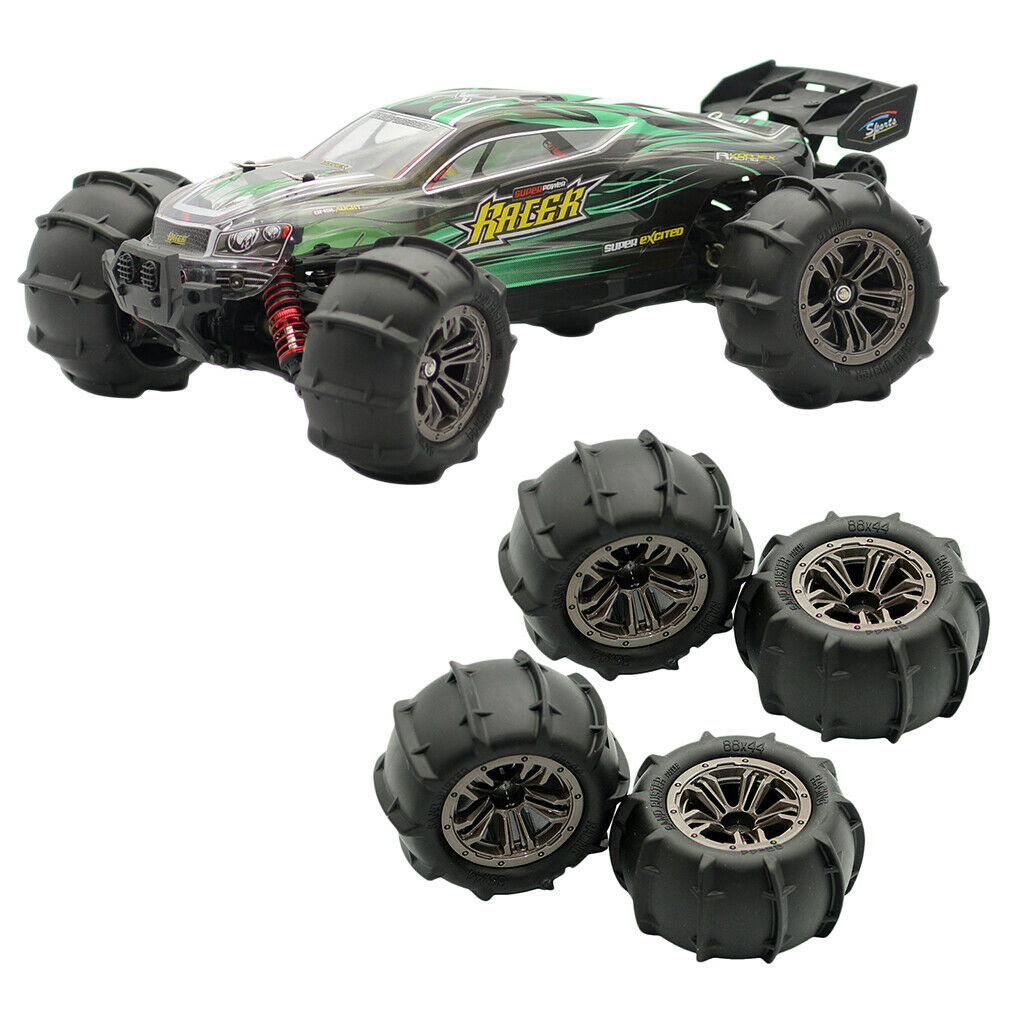 4 Pack RC Hobby Car 4WD Wheel Tyre for for Xinlehong Q901 Q902 Q903 Accs
