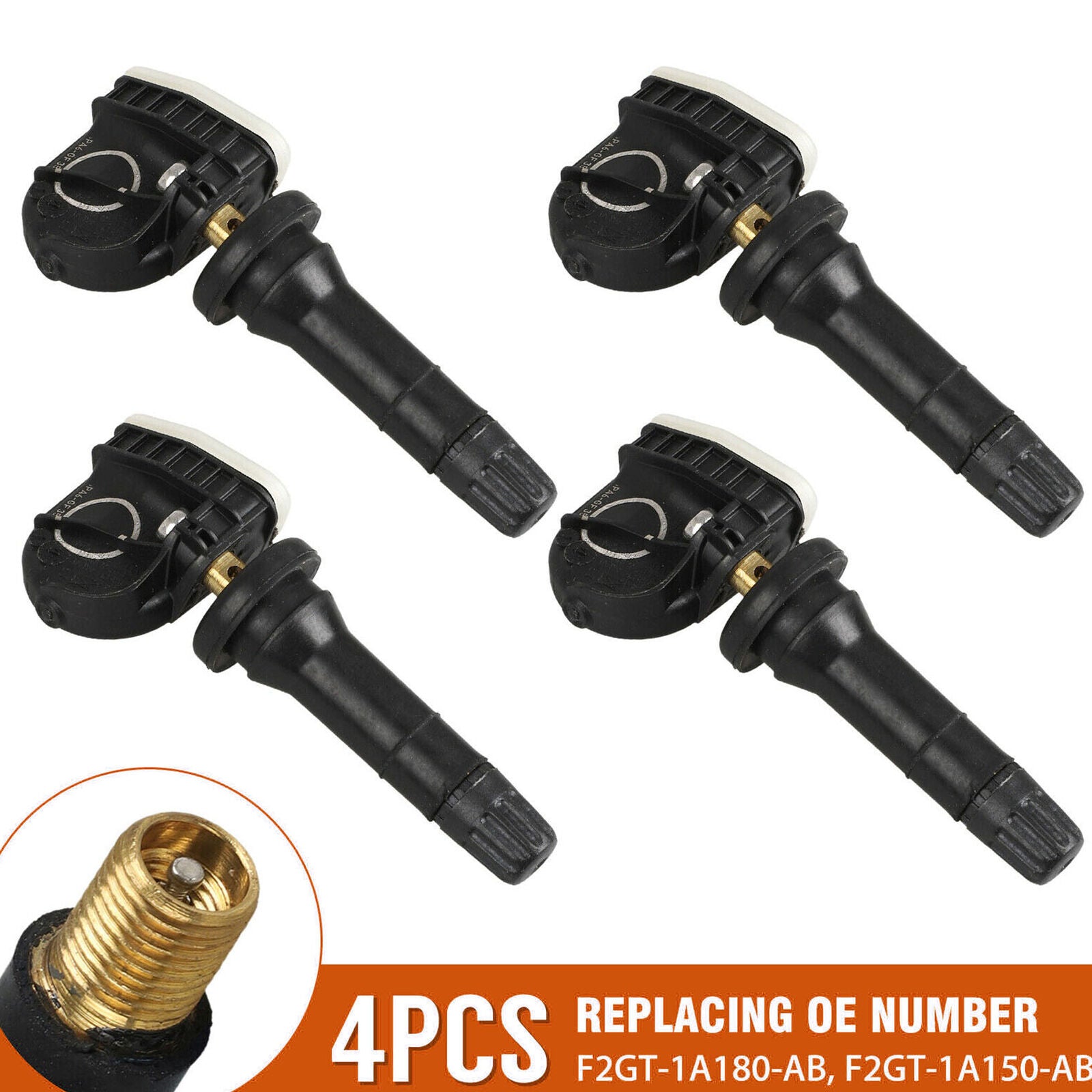4x TPMS OEM Tire Pressure Sensors For 2015-2018 F-150 Edge Mustang F2GT-1A189-AB