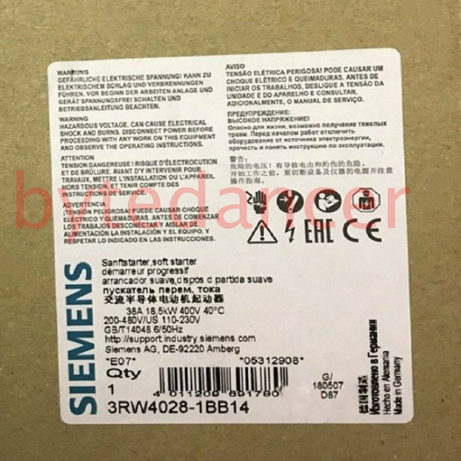 1PC New 3RW4028-1BB14 1 year warranty Fast  SM9T