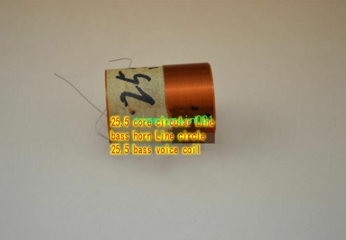 2pcs 25.5mm Bass Speaker Voice Coils Round wire Woofer coil Home Audio Parts