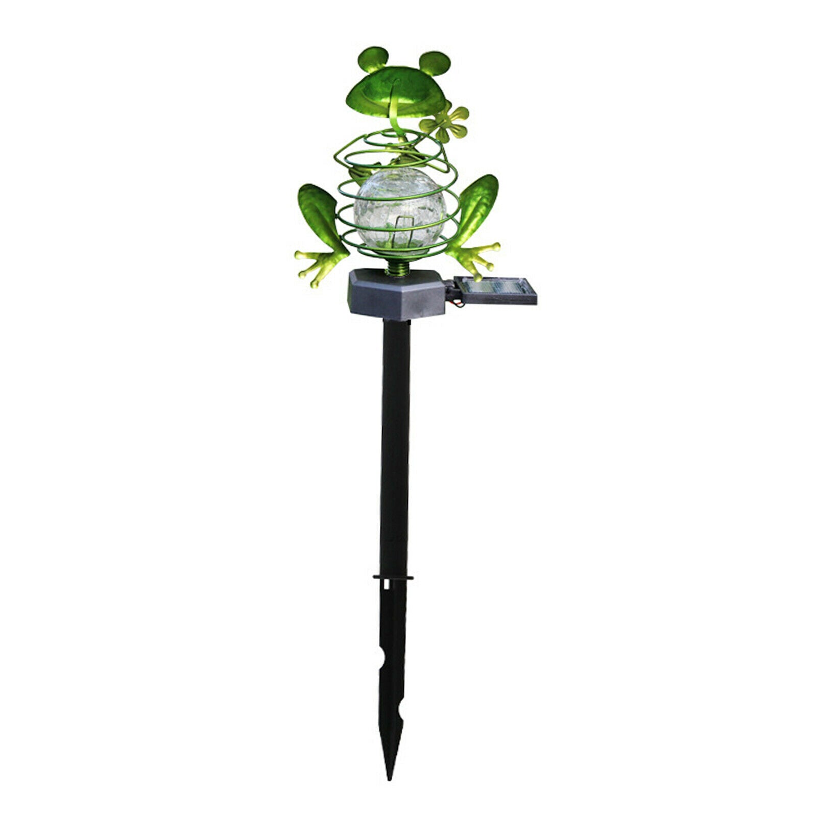 Metal Solar Frog Light Outdoor Stake for Walkway Yard Courtyard Ornaments