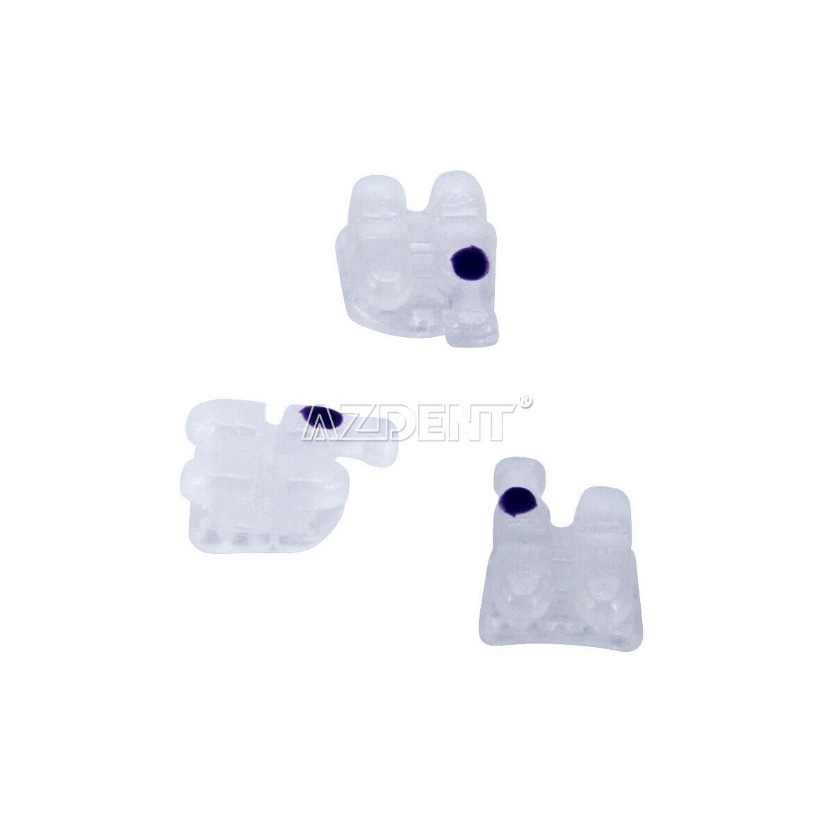 10 Kits Dental Orthodontic Ceramic Brackets Roth 018" 345 Hooks Marked AZDENT