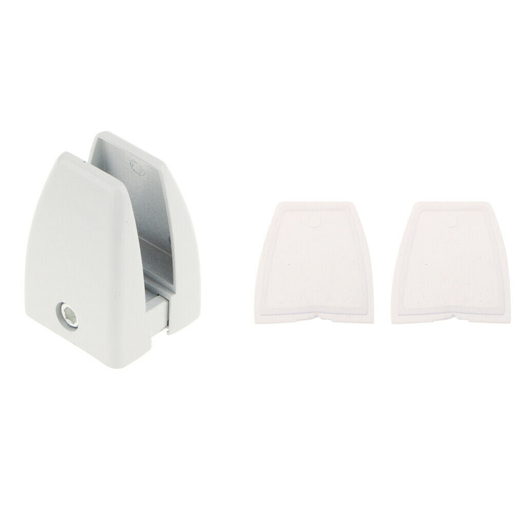 4x Aluminum Alloy Office Desktop Screen Baffle Partition Clamp Clip Brackets